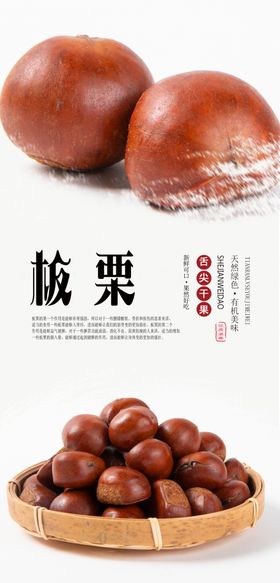 板栗PSD分层海报