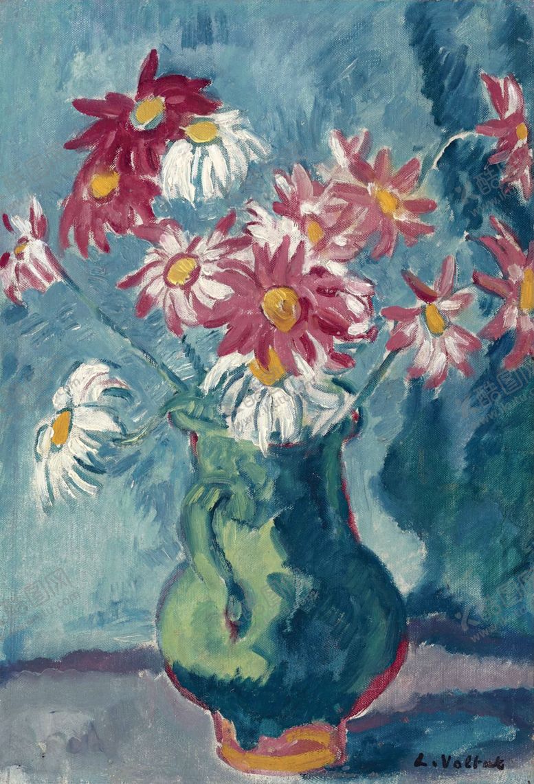 编号：63907809220033502926【酷图网】源文件下载-植物花朵装饰油画