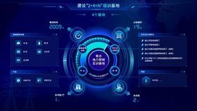 科技电子屏UI信息数据化界面
