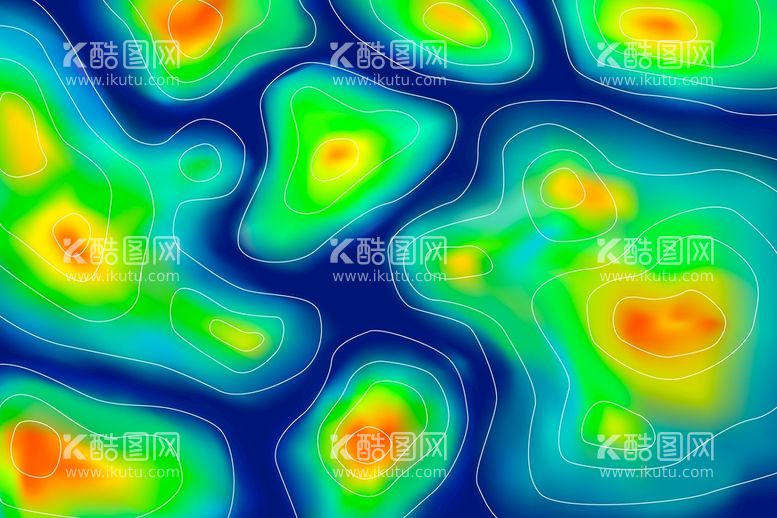 编号：51283710090732467458【酷图网】源文件下载-多彩热成像轨迹素材