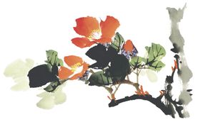 水墨菊花