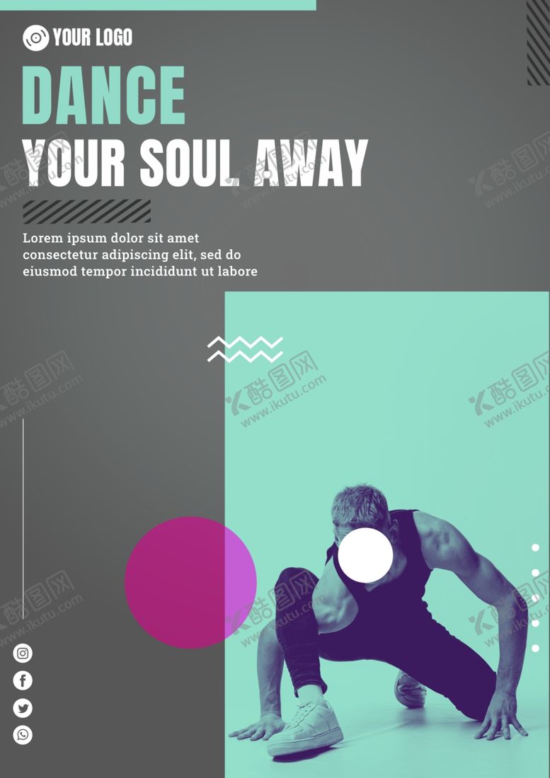 编号：76456910030249469436【酷图网】源文件下载-舞蹈海报