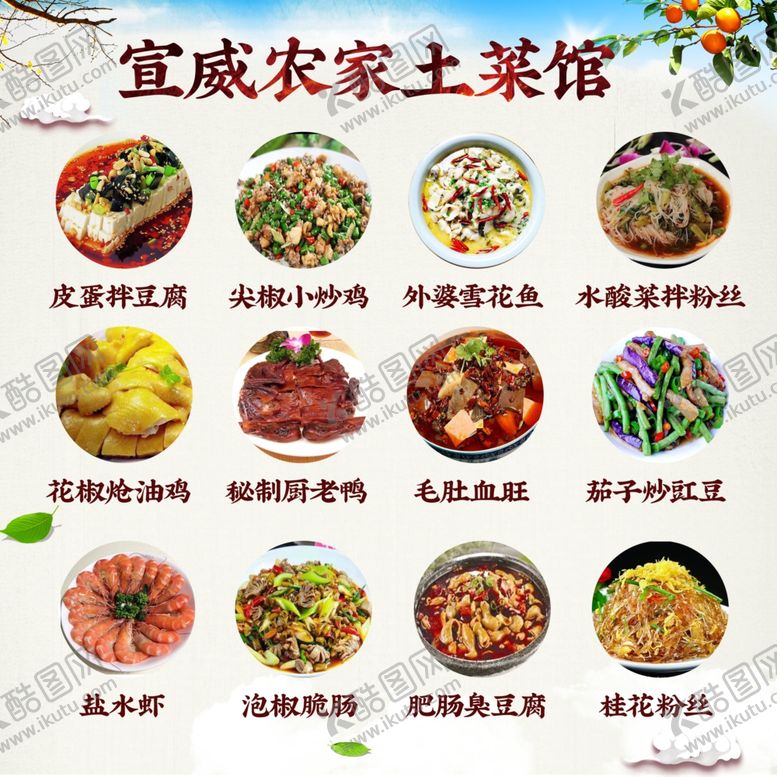 编号：53386604300222493998【酷图网】源文件下载-农家菜菜品展板