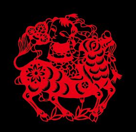 牛年剪纸图片