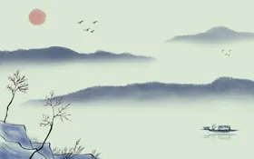 水墨背景墙