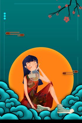 中国风国潮背景图片插画