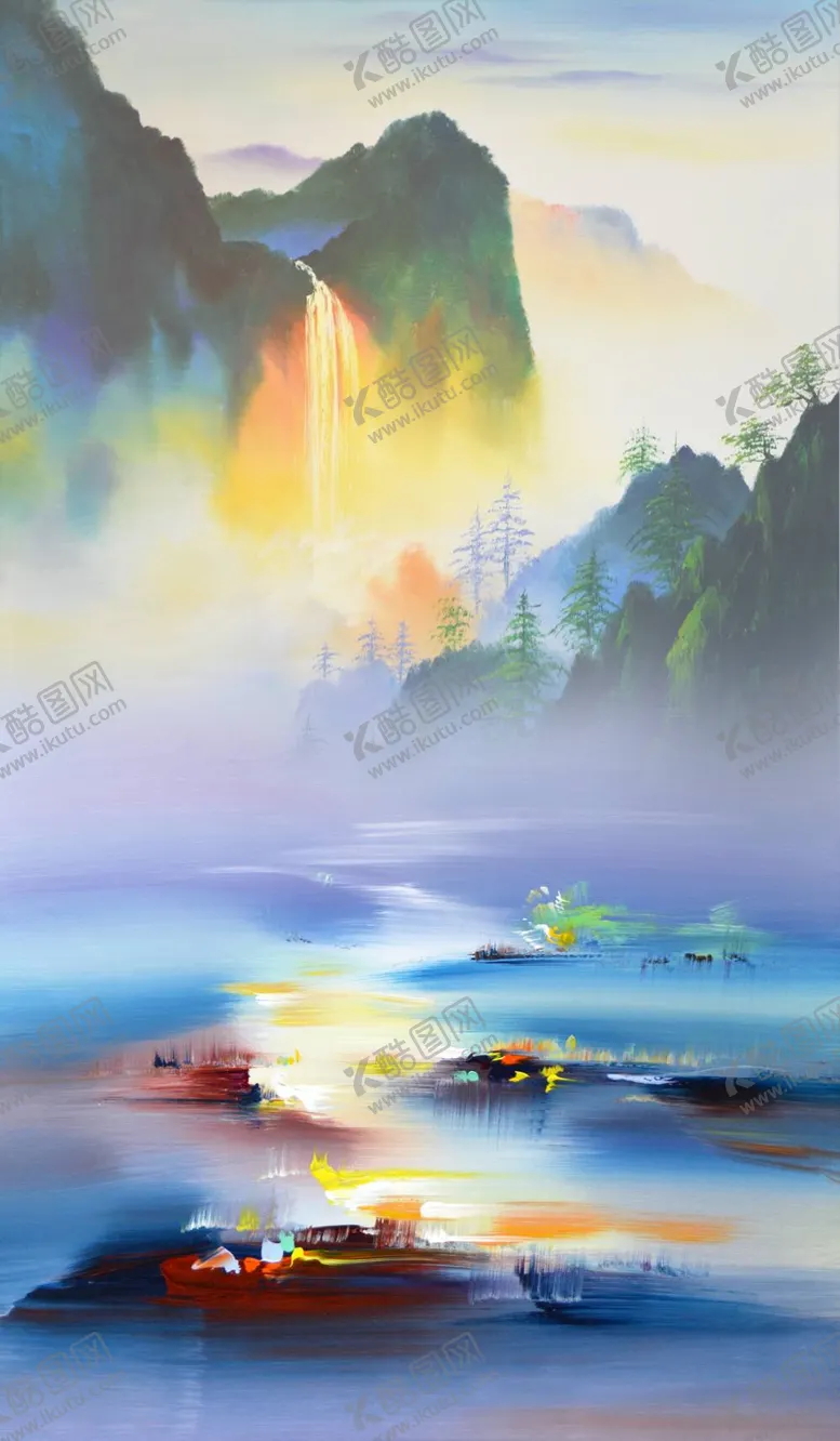 编号：85972309140430130836【酷图网】源文件下载-彩色水粉画