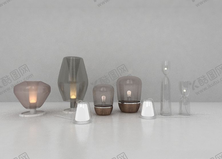 编号：22286409240032354186【酷图网】源文件下载-现代台灯3d模型