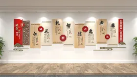 校园文化墙走廊中学学展板学展板