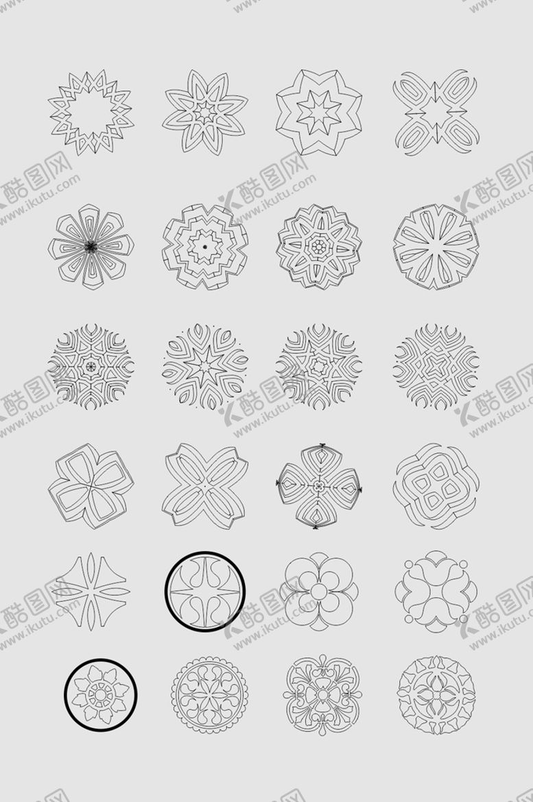 编号：49012709160022104927【酷图网】源文件下载-矢量圆形花纹边框花边时尚背景