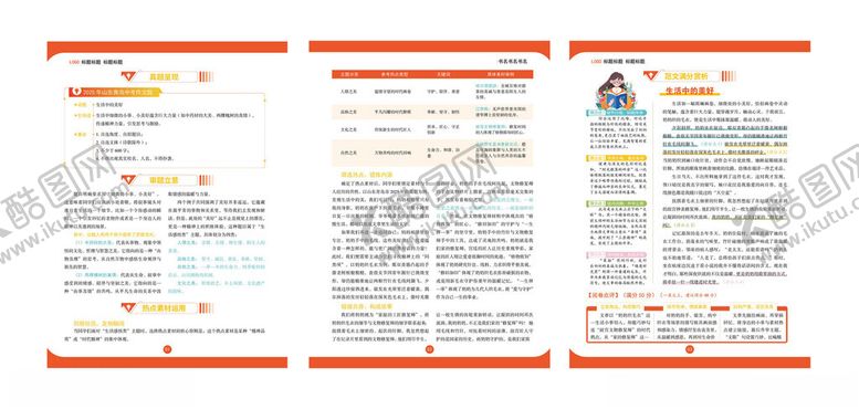 编号：68419711251630306488【酷图网】源文件下载-橙色风格教辅内页