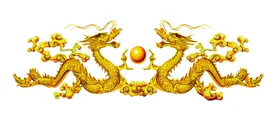 金龙浮雕纹图腾免扣