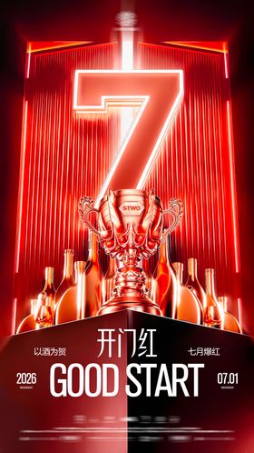 酒吧夜店7月开门红海报