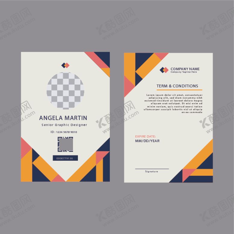 编号：23532810040534036743【酷图网】源文件下载-工作证工牌吊牌图片