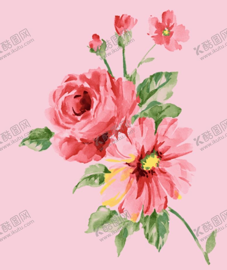 编号：57116912100310421260【酷图网】源文件下载-手绘花卉背景