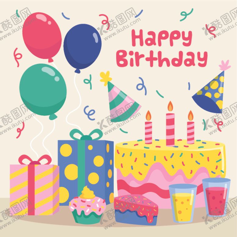 编号：79498109291420356767【酷图网】源文件下载-生日快乐