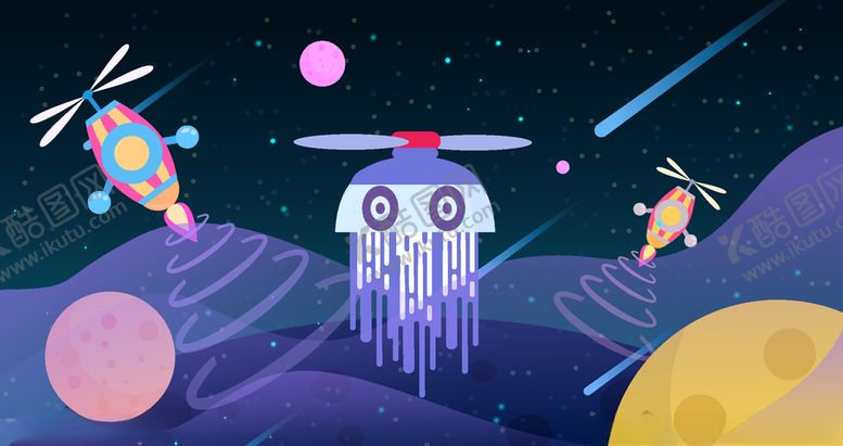 编号：21271509161551227607【酷图网】源文件下载-未来科技插画图案