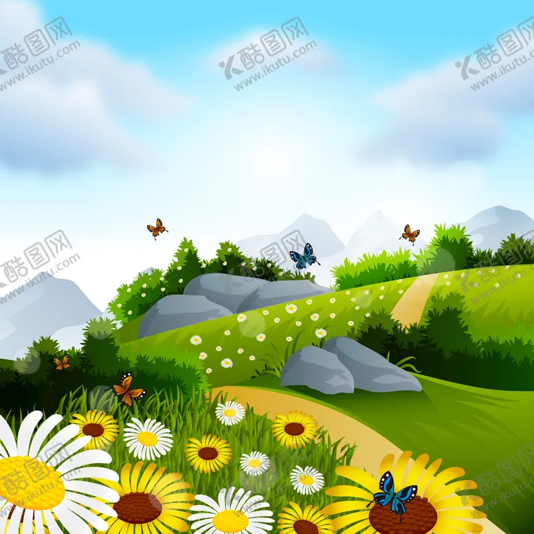 编号：57061409210925487156【酷图网】源文件下载-矢量春天背景