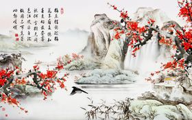 水墨背景墙