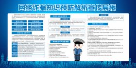 预防金融诈骗社会公益海报素材