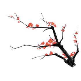 中国风水墨梅