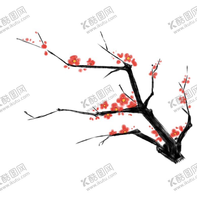 编号：26325509110122346703【酷图网】源文件下载-中国风水墨梅