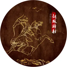 国潮圆形图标设计传统文化设计
