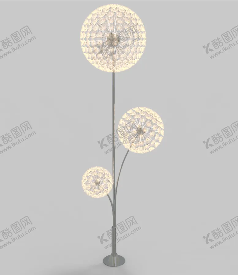 编号：24014801270157573732【酷图网】源文件下载-蒲公英灯雕塑户外蒲公英景观灯厂