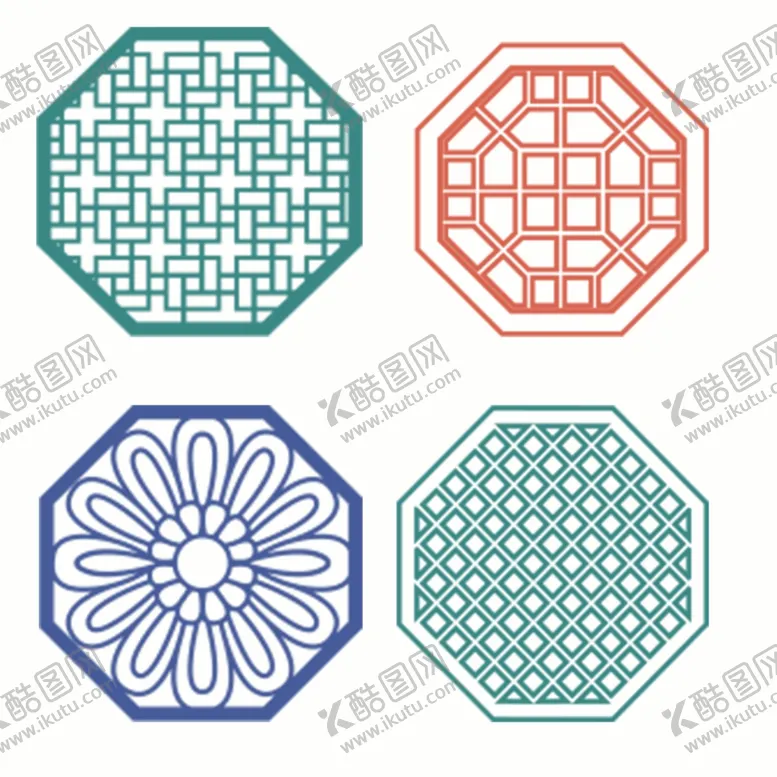 编号：61273704210451237990【酷图网】源文件下载-古风窗花素材