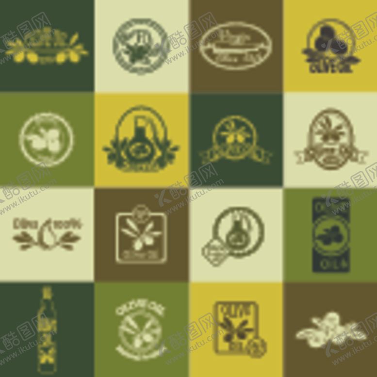 编号：85625609261123131335【酷图网】源文件下载-复古风绿色系植物主题标志