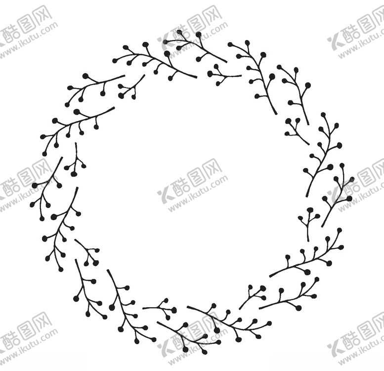 编号：92985403291043569006【酷图网】源文件下载-手绘花藤边框