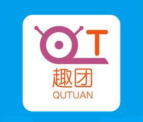 趣团蜗牛造型logo