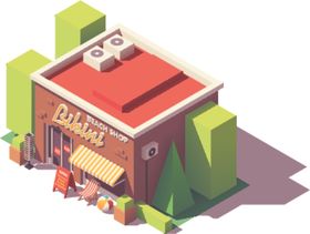 卡通城市建筑