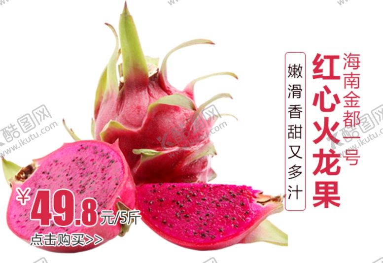 编号：95460310202322235457【酷图网】源文件下载-海南京都一号红心火龙果海报