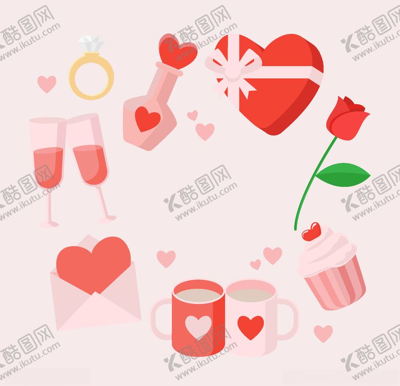 编号：11010605121809528072【酷图网】源文件下载-浪漫情人节元素