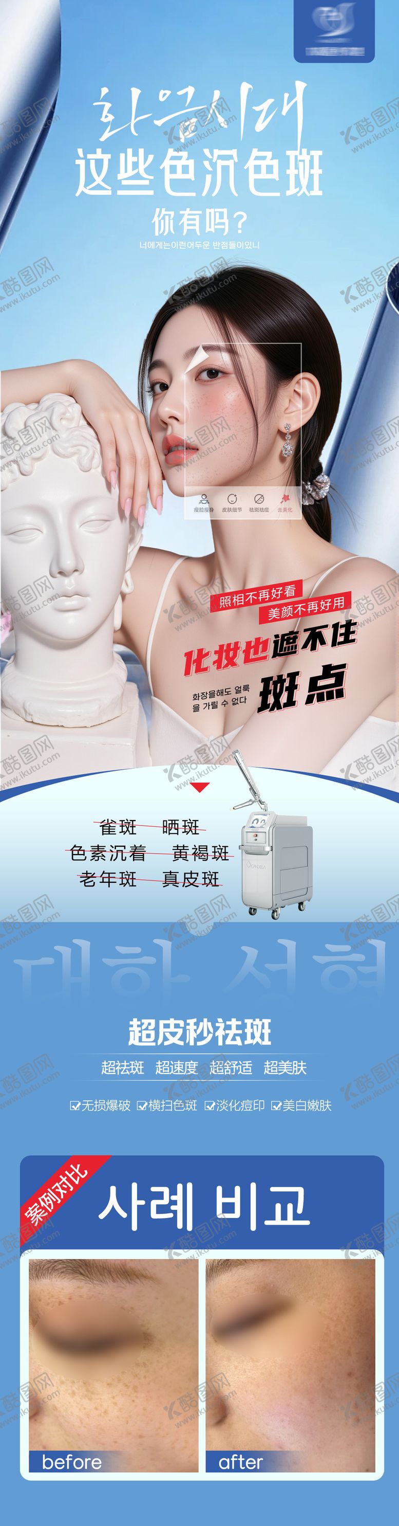 编号：75229409072253013637【酷图网】源文件下载-超皮秒祛斑长图