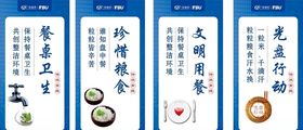 食堂文化珍惜粮食文明