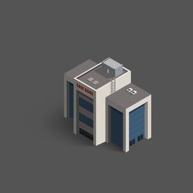 矢量扁平建筑