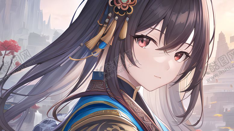 编号：24564611012124155757【酷图网】源文件下载-二次元少女