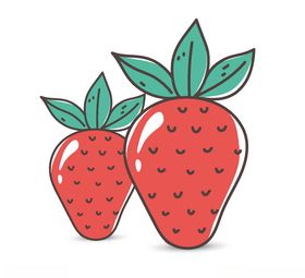 手绘草莓