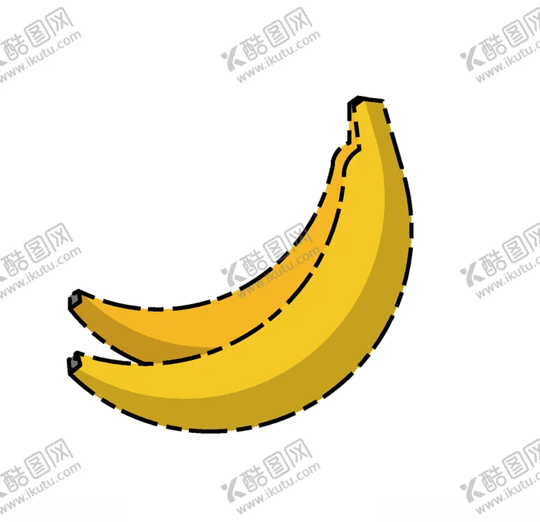 编号：34718203191604035159【酷图网】源文件下载-卡通香蕉