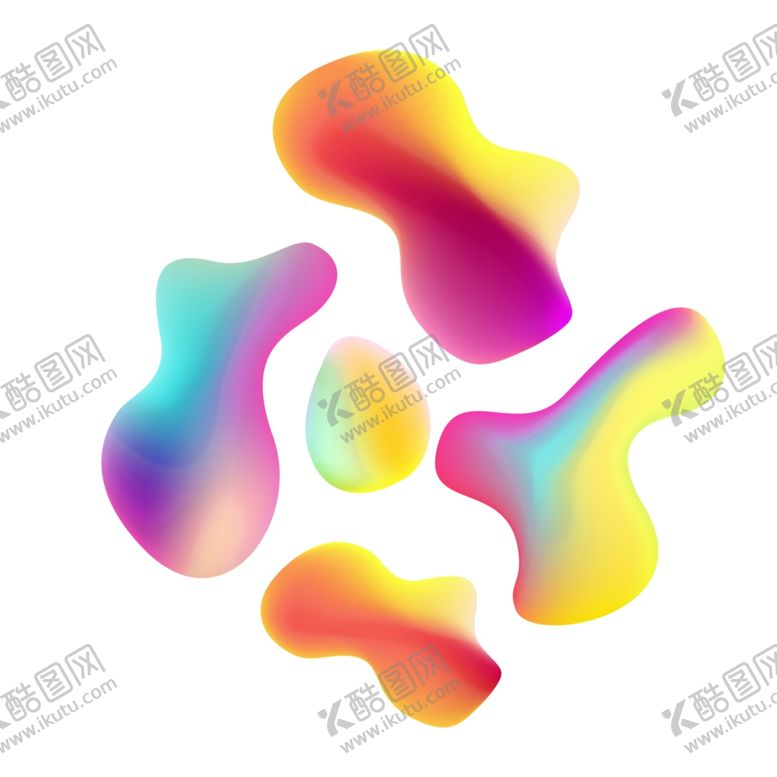 编号：56726009251721436927【酷图网】源文件下载-彩色渐变流体元素