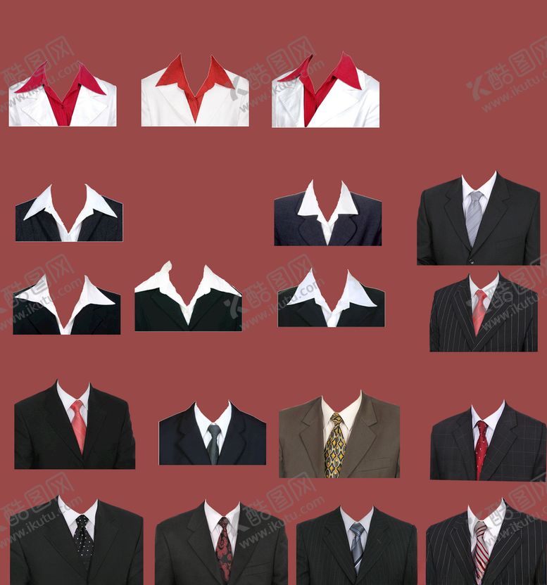 编号：95577110091812407194【酷图网】源文件下载-证件照素材假领子