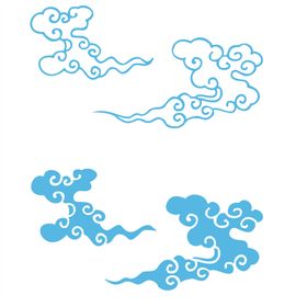 祥云矢量条纹线条矢量图素材大全