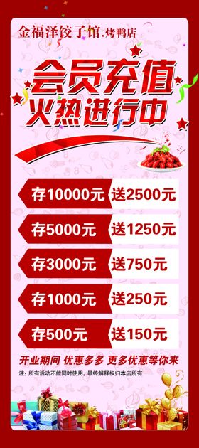会员充值模板