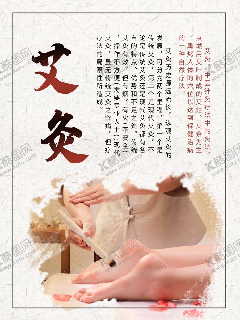 编号：98777409280801014493【酷图网】源文件下载-艾灸复古传统中医海报素材