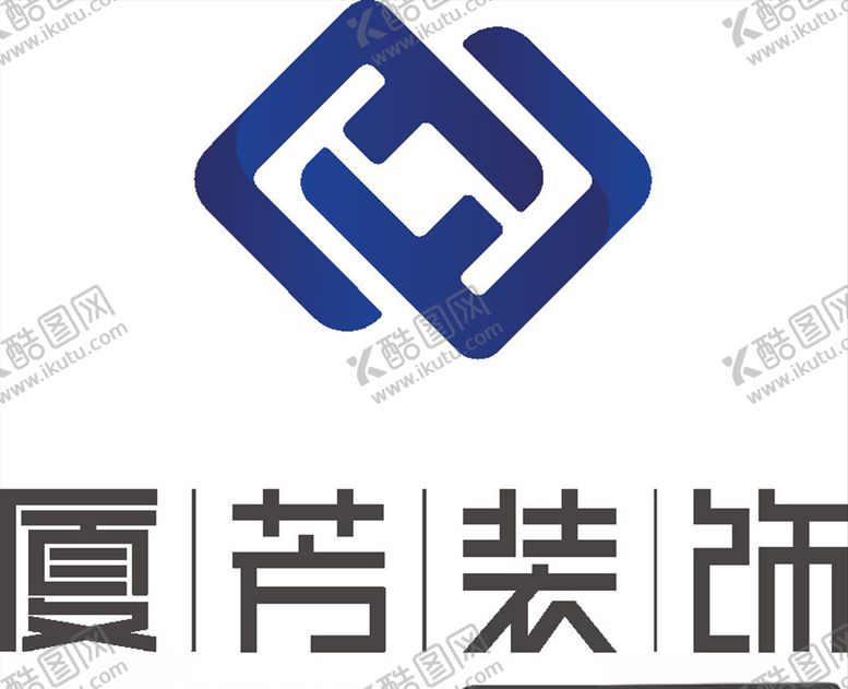 编号：72340510170348307422【酷图网】源文件下载-厦芳装饰LOGO标志商标