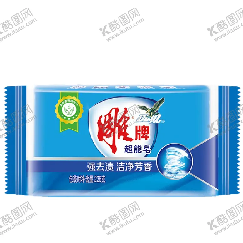 编号：83976405032302223798【酷图网】源文件下载-雕牌超能皂226g包装