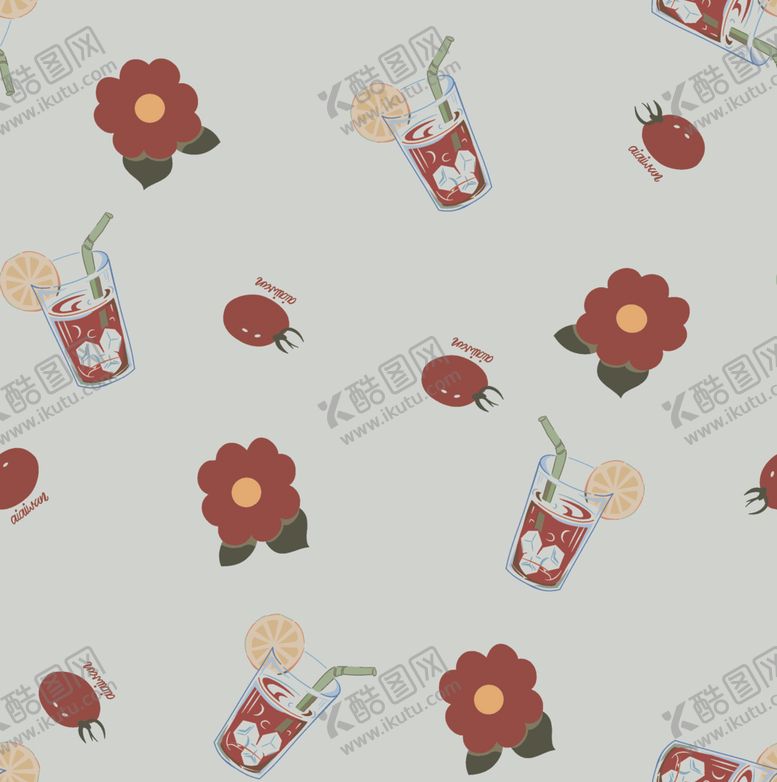 编号：28340309231412259825【酷图网】源文件下载-杯子碎花