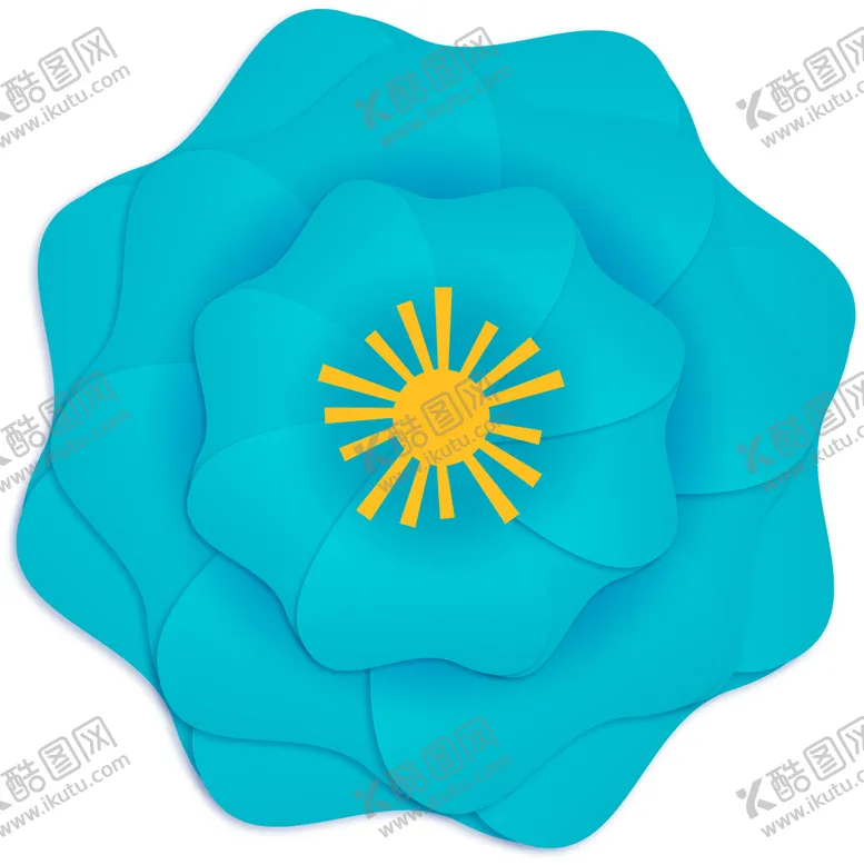 编号：31524809130245148473【酷图网】源文件下载-折纸风格花朵